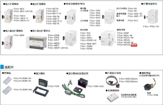 三菱PLC-FX3U扩展模块